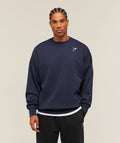 Oversized Crest Crew - Heavy Blue ;)