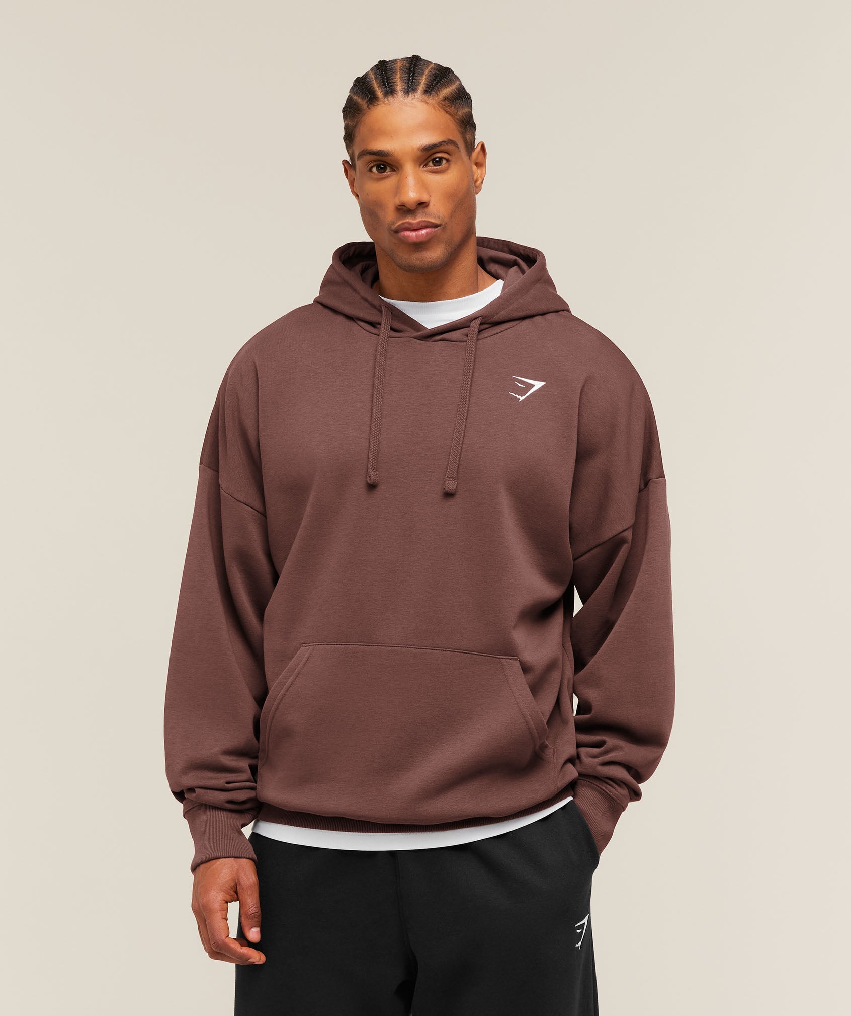 Crest Oversized Hoodie - Espresso Brown ;)