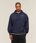 Crest Oversized Hoodie - Heavy Blue ;)