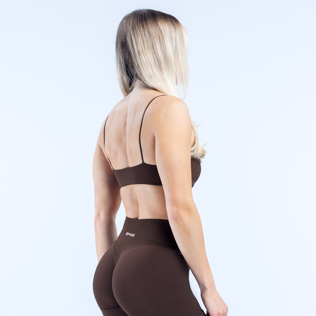 Defy Strappy Bra Umber