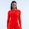 Defy Long Sleeve Top Lava