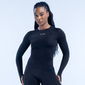 Defy Long Sleeve Top Midnight Black