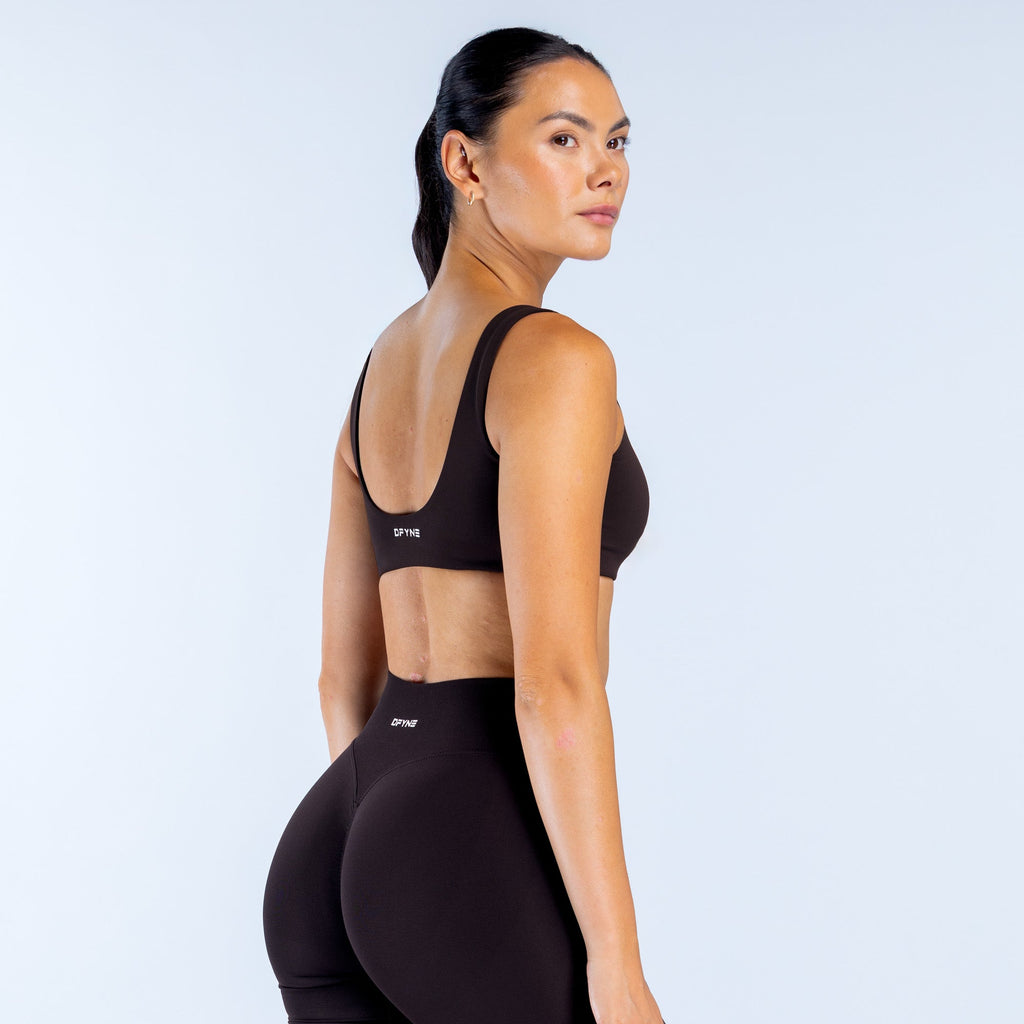 Defy Scoop Back Bra - Chestnut ;)