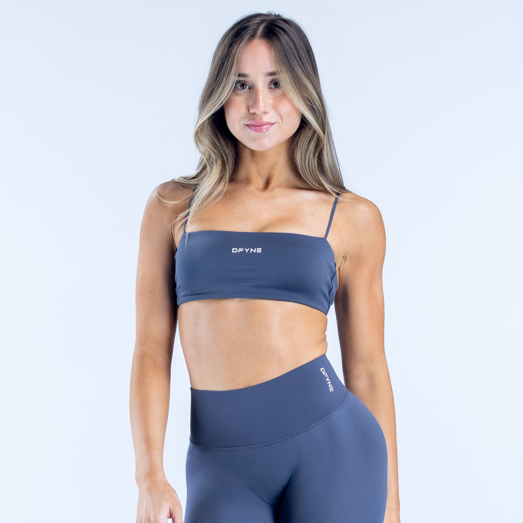 Defy Strappy Bra Steel