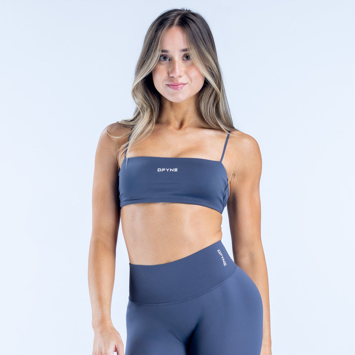 Defy Strappy Bra Steel
