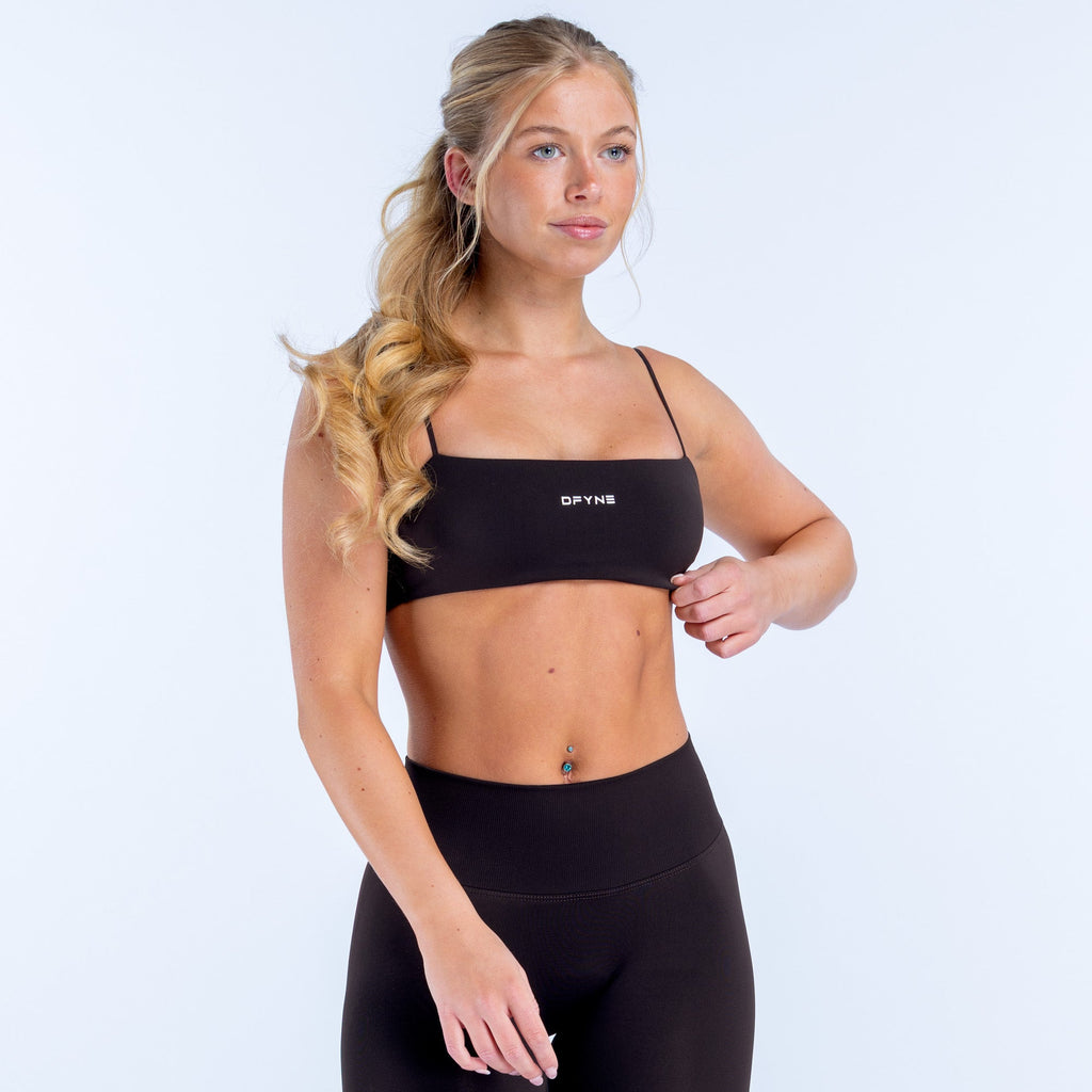 Defy Strappy Bra Chestnut