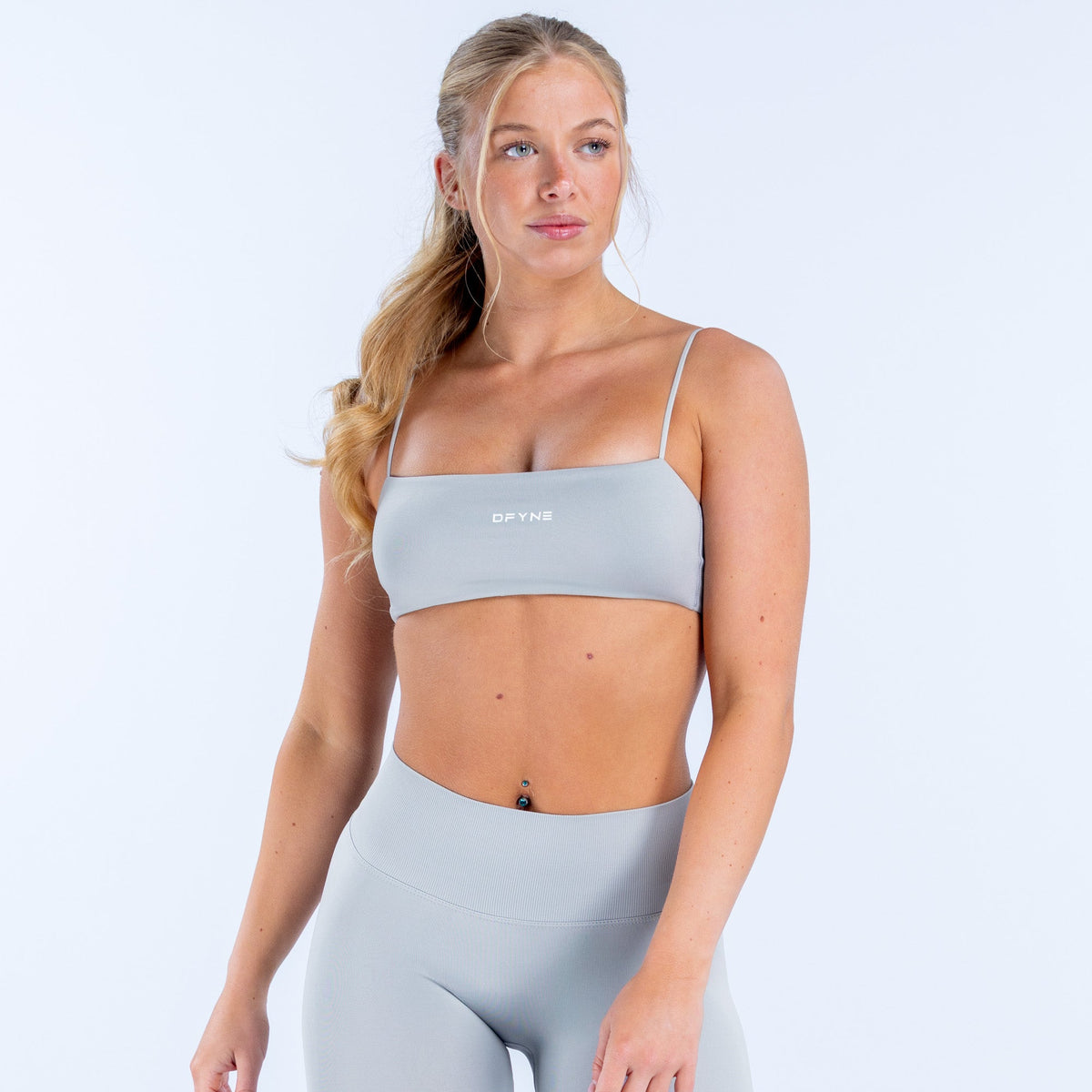 Defy Strappy Bra Chrome