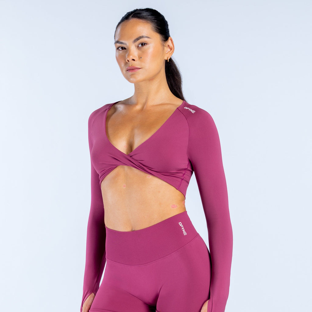 Defy Twist Front Top - Pomegranate ;)