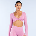 Defy Twist Front Top - Rose ;)