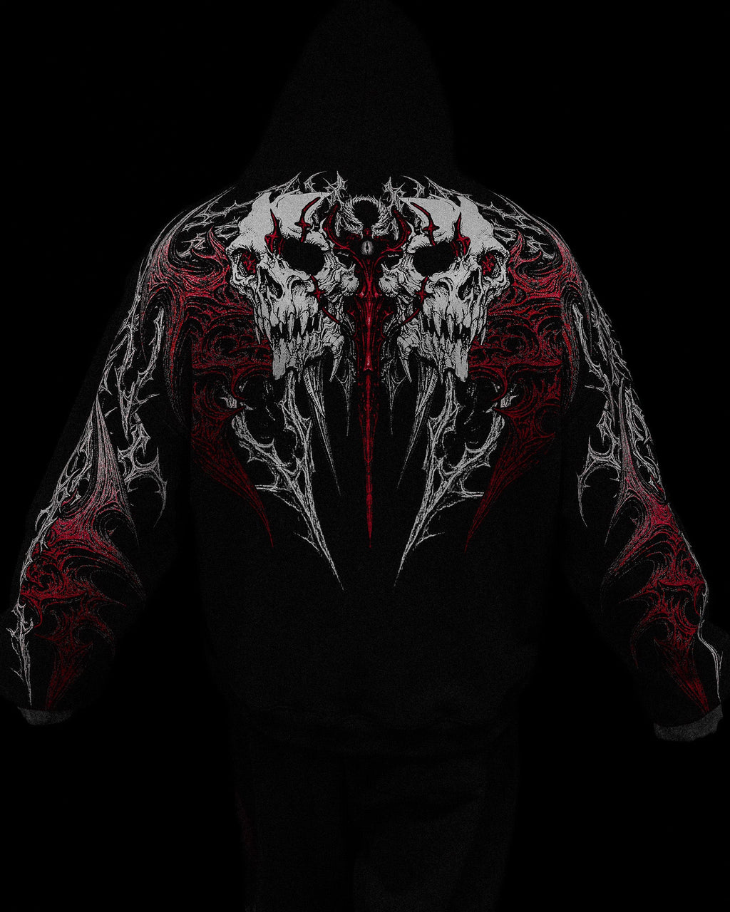Eclipse Oversized Pullover Hoodie [HEAVENLY RED]
