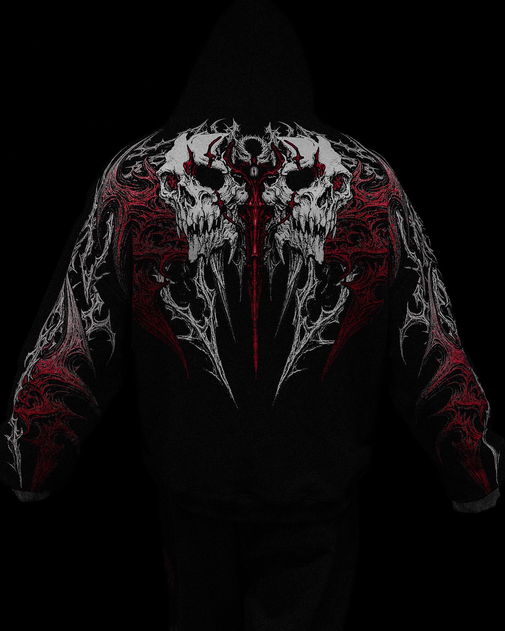 Eclipse Oversized Pullover Hoodie [HEAVENLY RED]