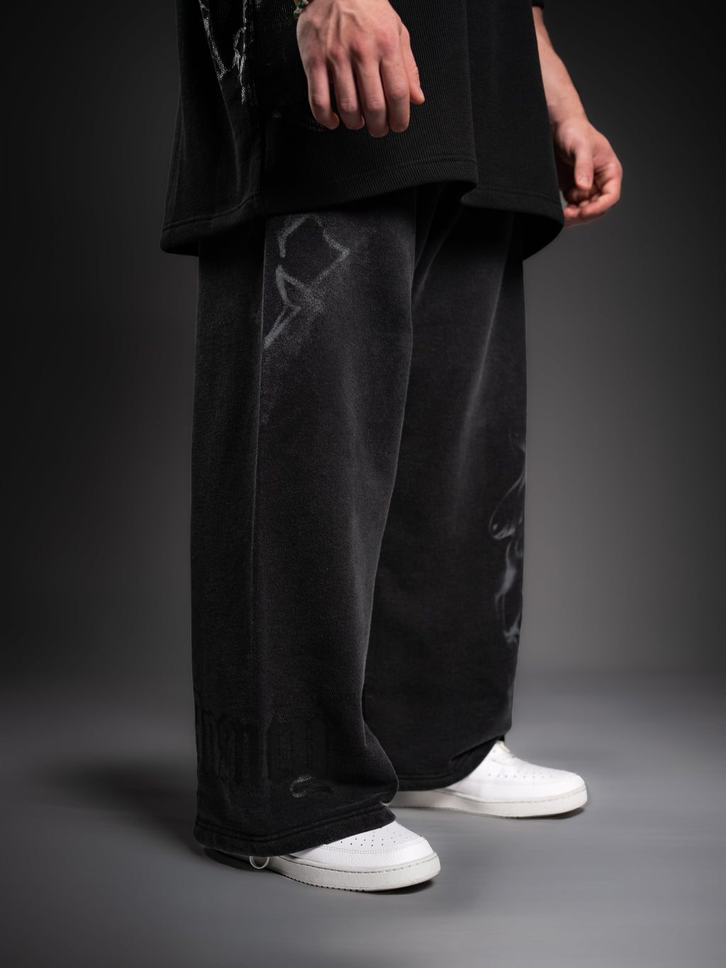 Paranorman Wide Leg Sweats Black