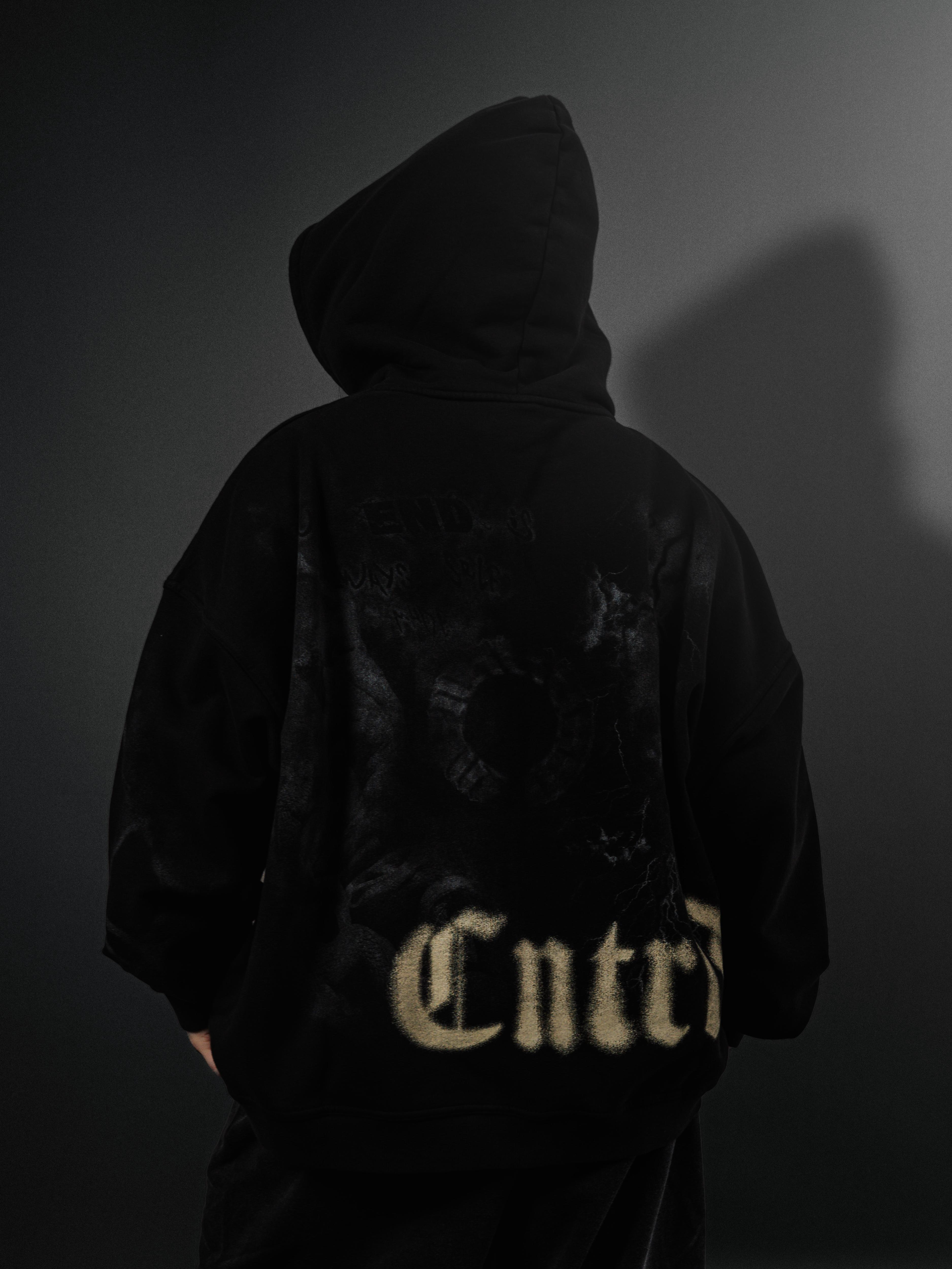 Smoke Zip Up Hoodie Smoke