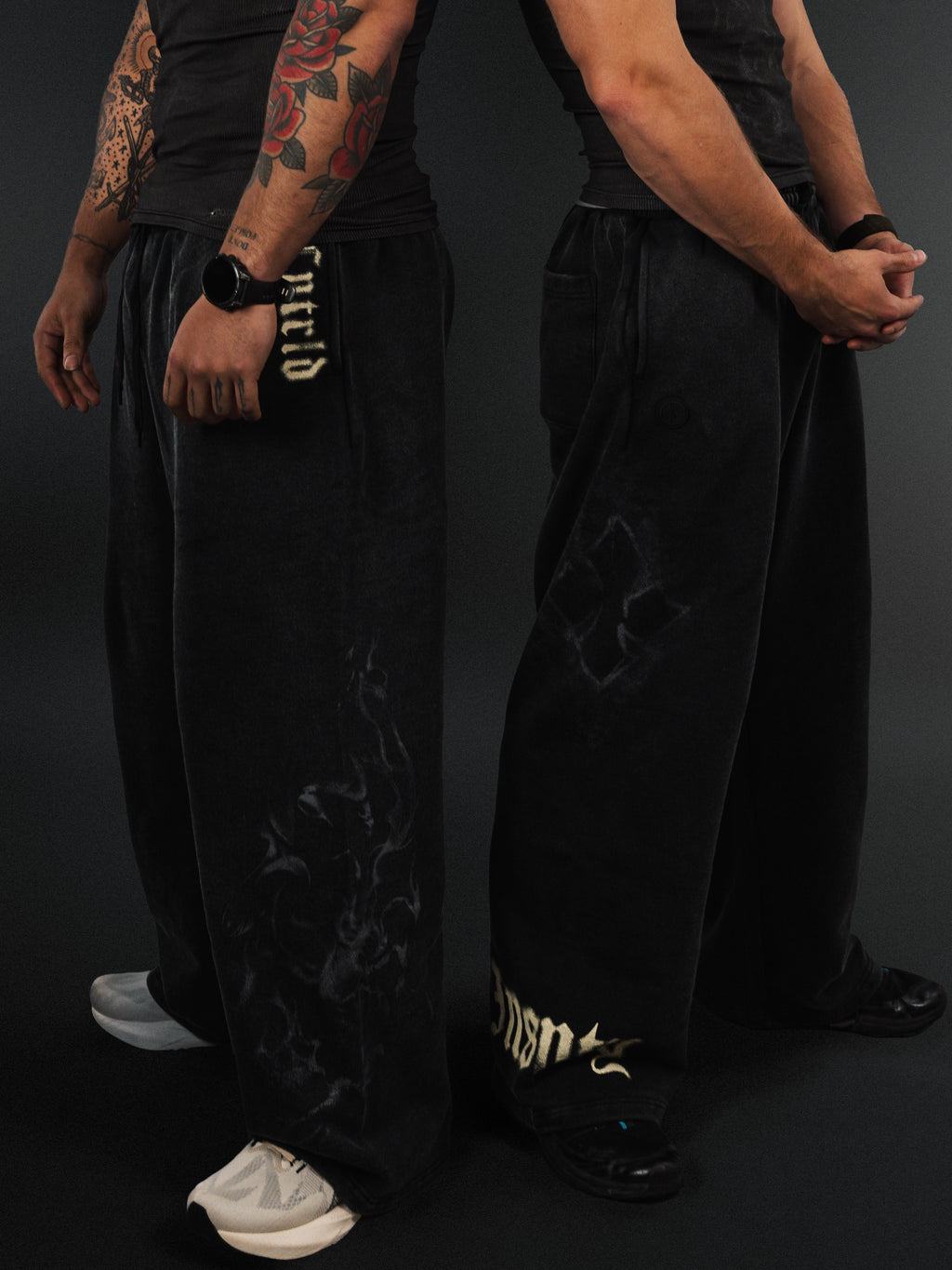 Wide Leg Sweats Black - Vista 6