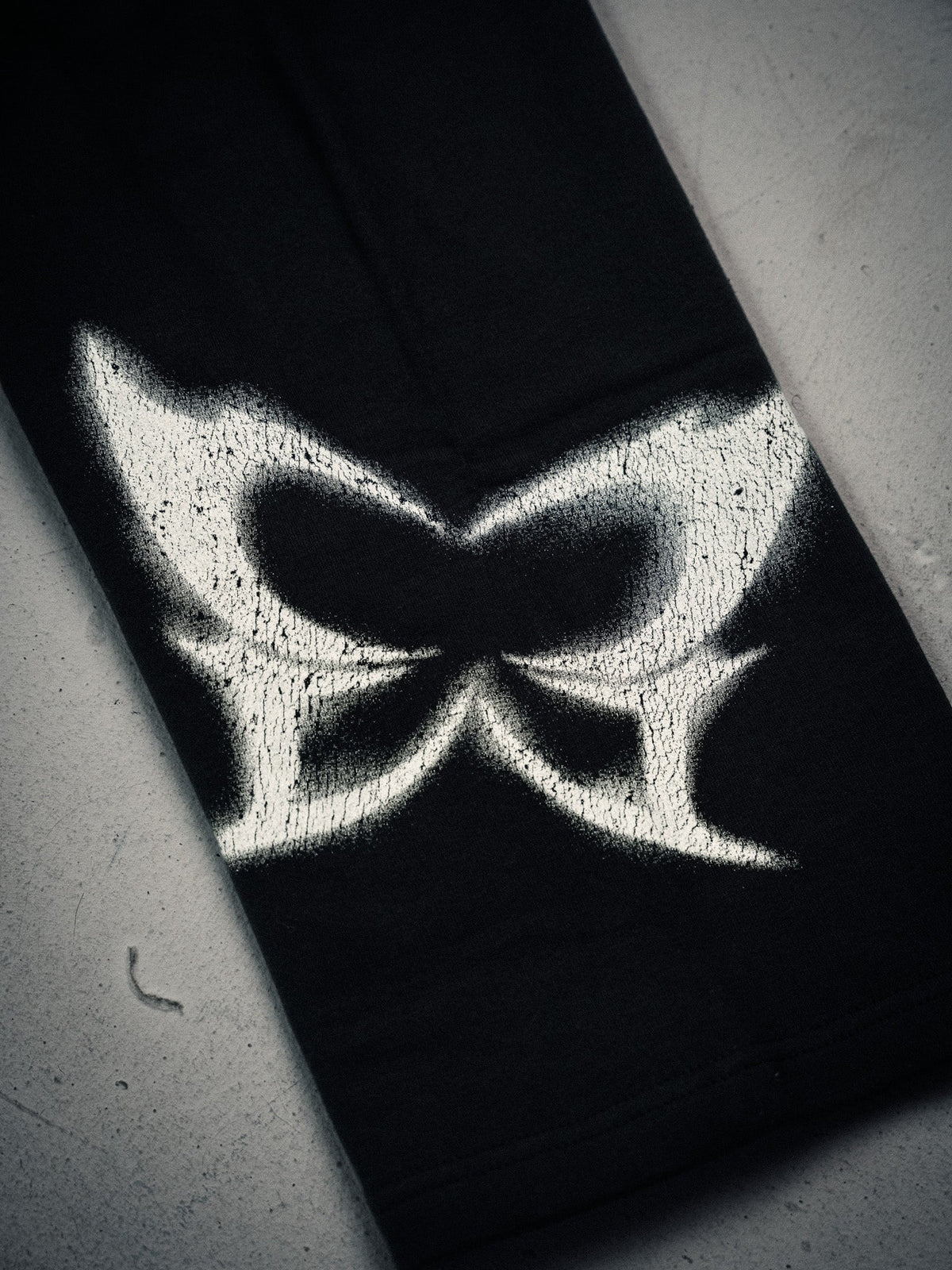 NY Wide Leg Sweats Butterfly Black white