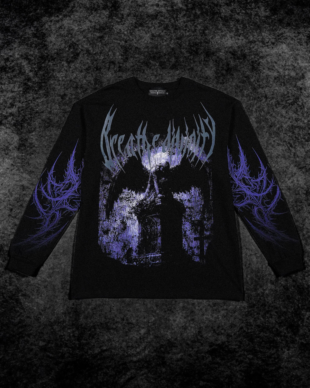 Death Portrait Oversized Longsleeve T-shirt [MIST]