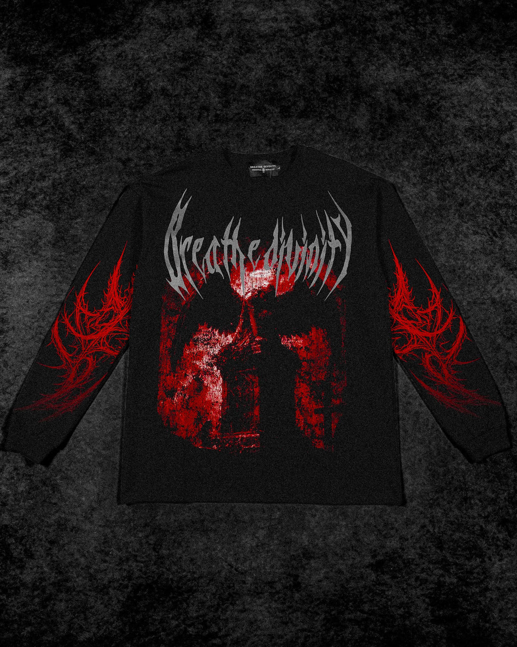 Death Portrait Oversized Longsleeve T-shirt [NIGHTMARE]