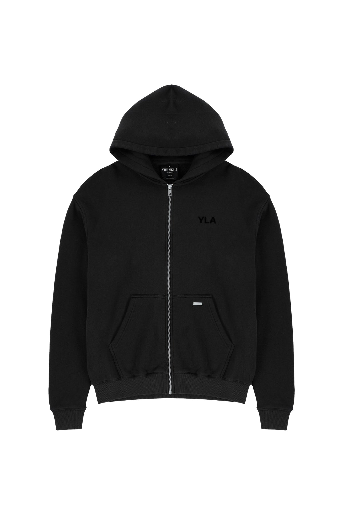Monarch Zip-up Hoodie - Black Wash