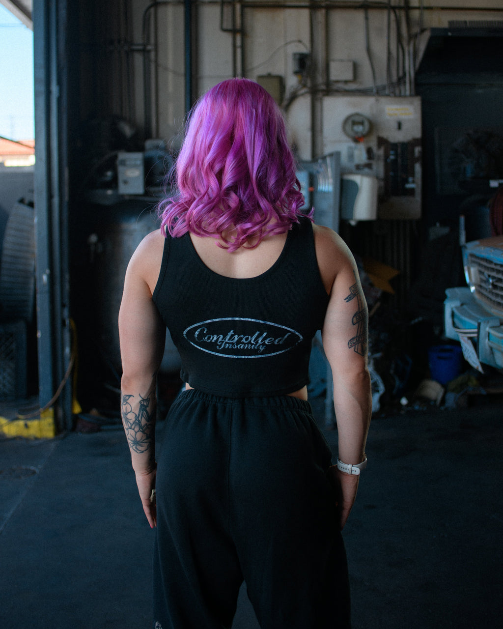 Chained Baby Tee Midnight