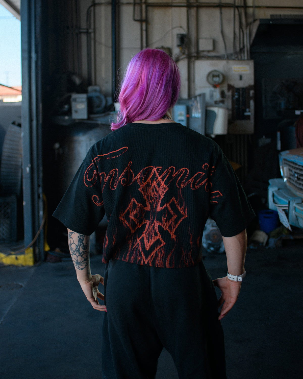 Inferno Cropped Pump Cover Red