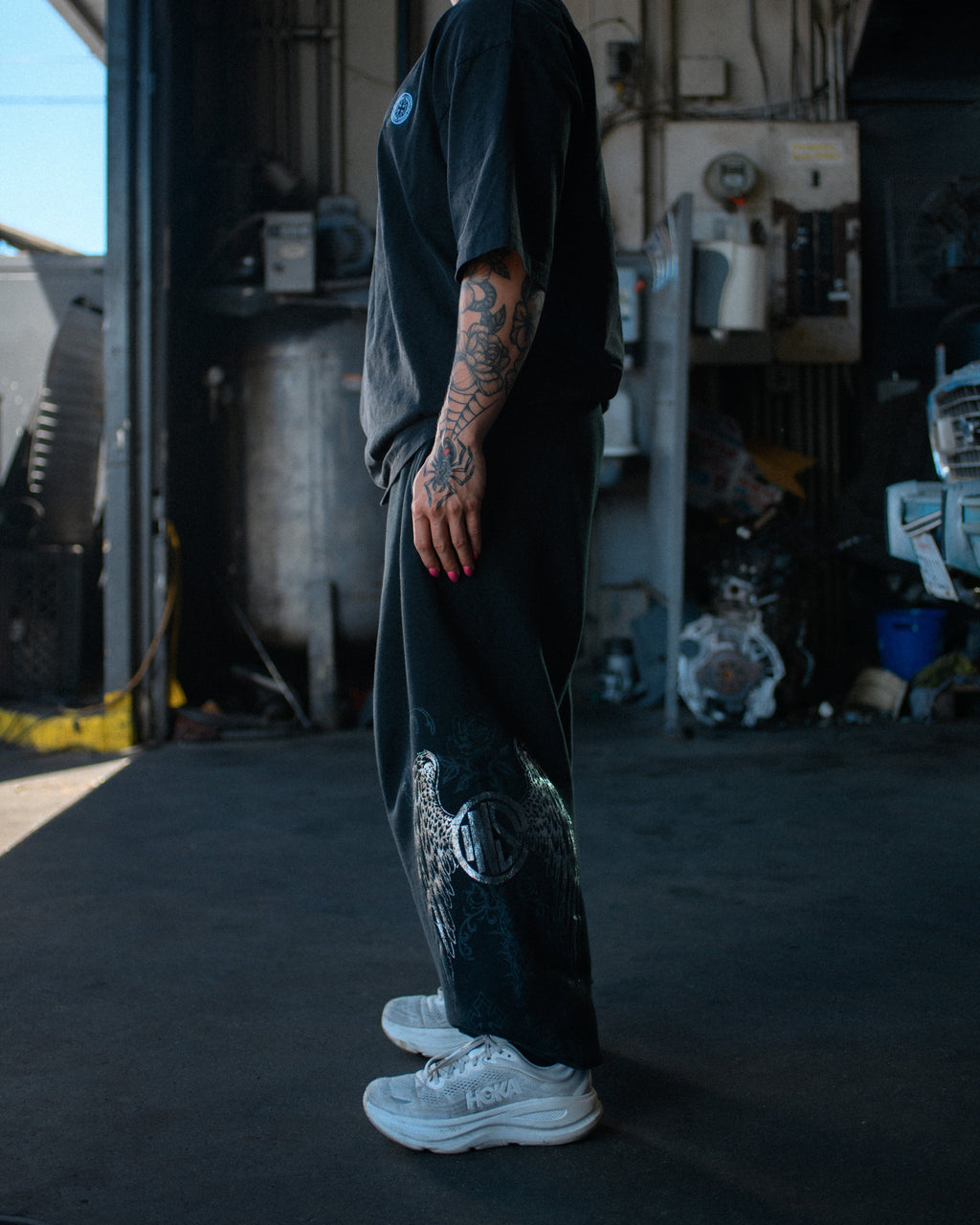 Wing Sweatpants Silver