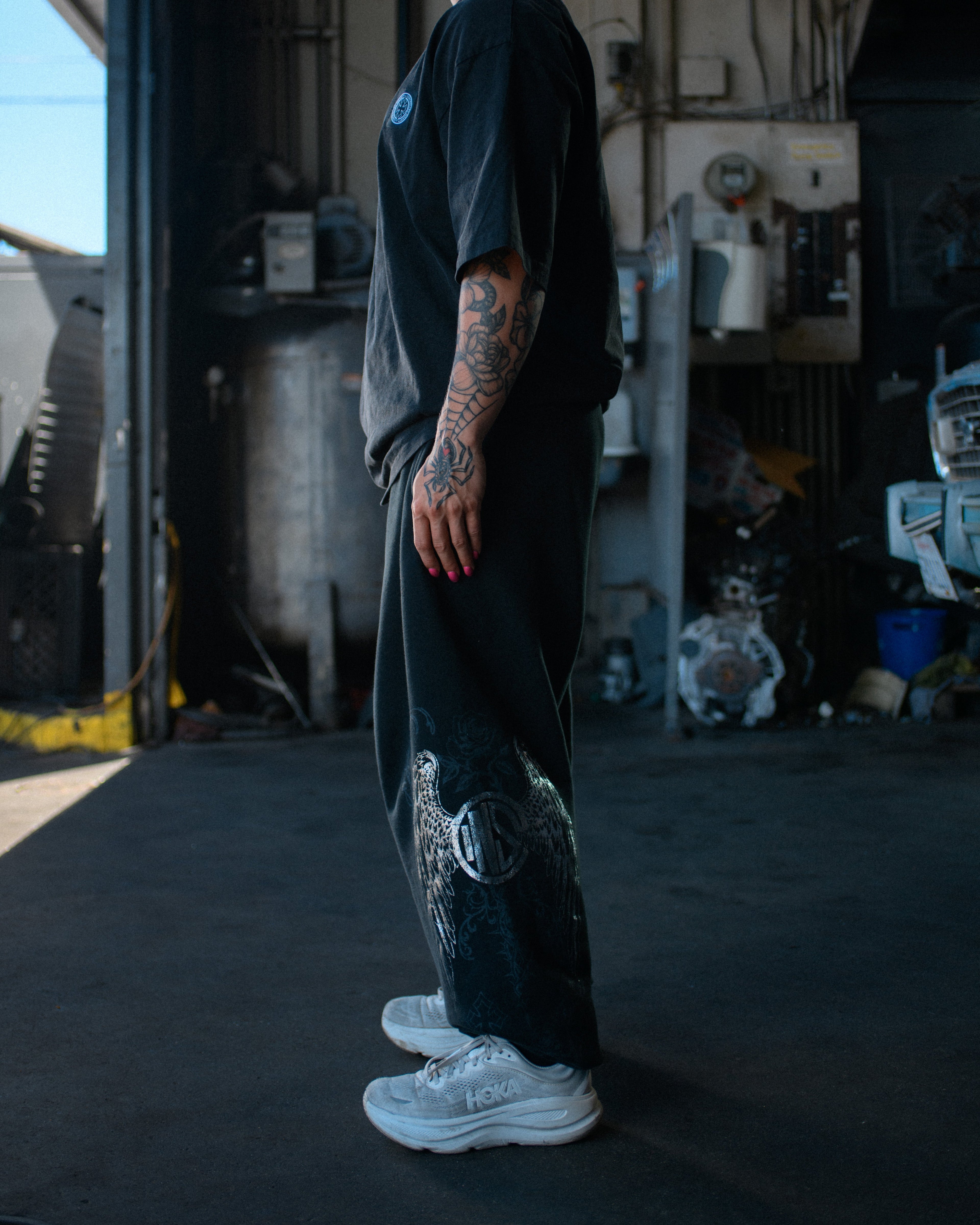 Wing Sweatpants Silver