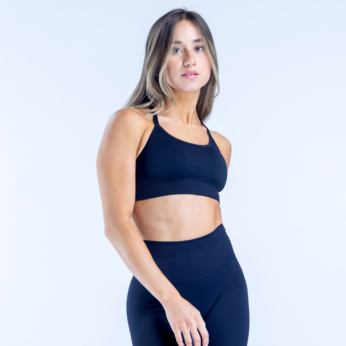Dynamic Backless Sports Bra Navy