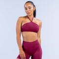 Dynamic High Neck Halter Bra - Berry ;)