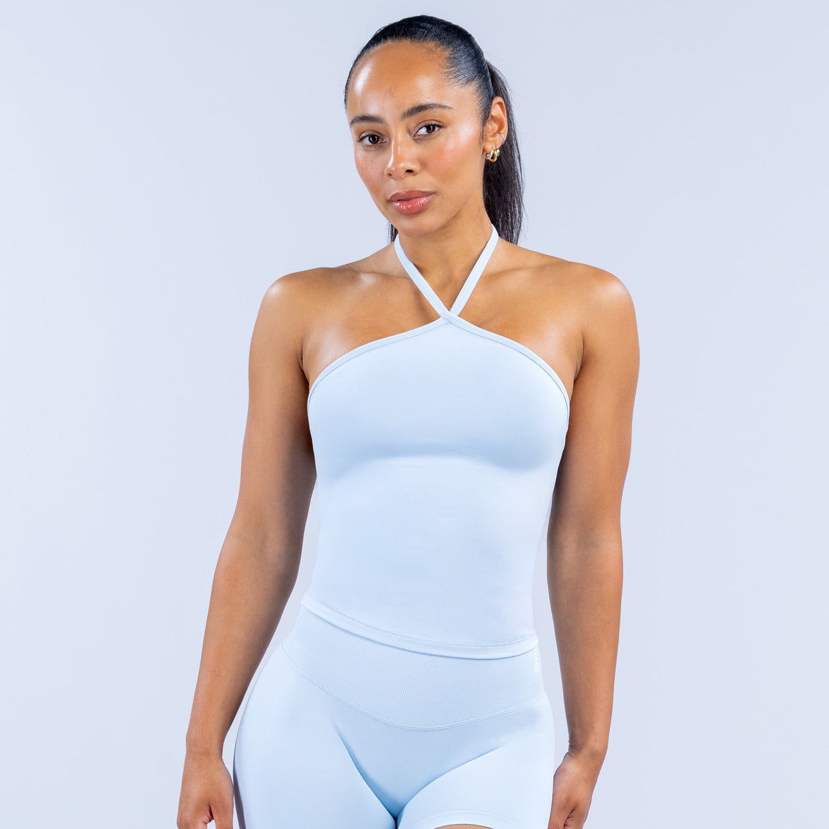 Dynamic Longline Halter Top - Powder Blue ;)