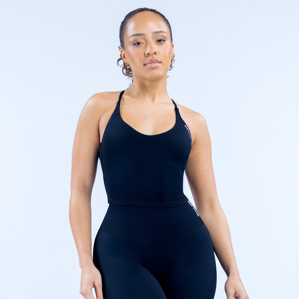 Dynamic Strappy Top Midnight Black