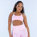 Dynamic Twist Back Bra Light Rose Pink