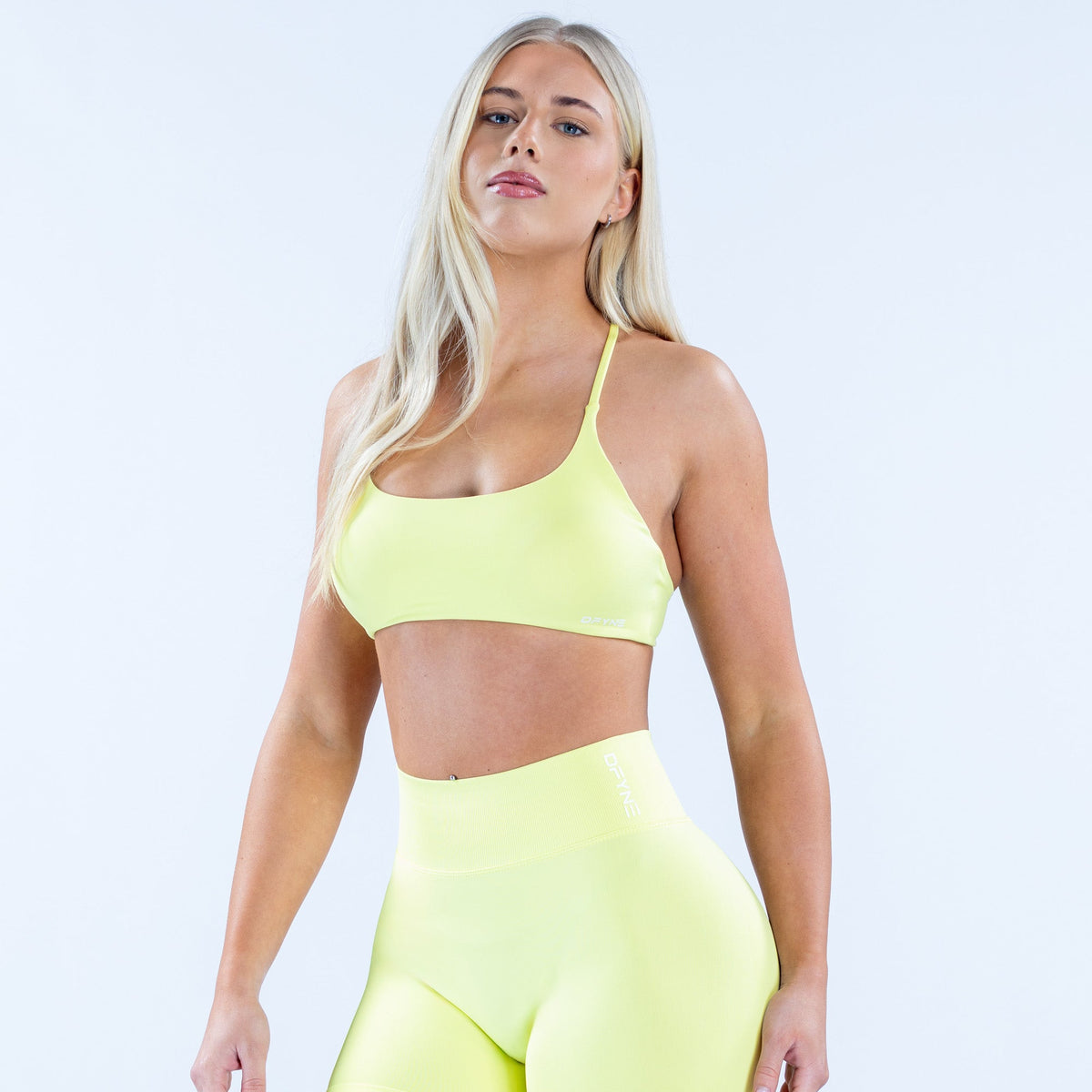 Dynamic Twist Back Bra Lemon Lime