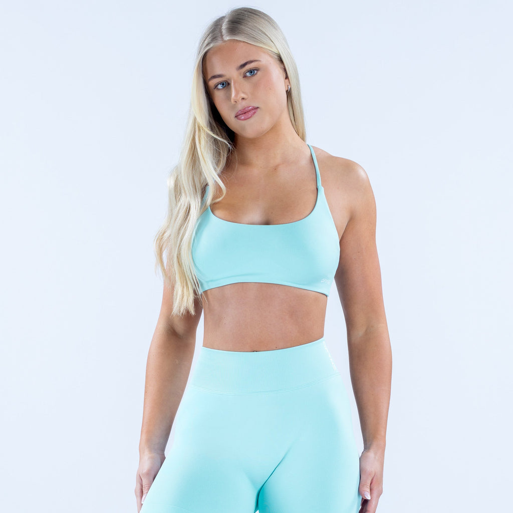 Dynamic Twist Back Bra Ocean Mist