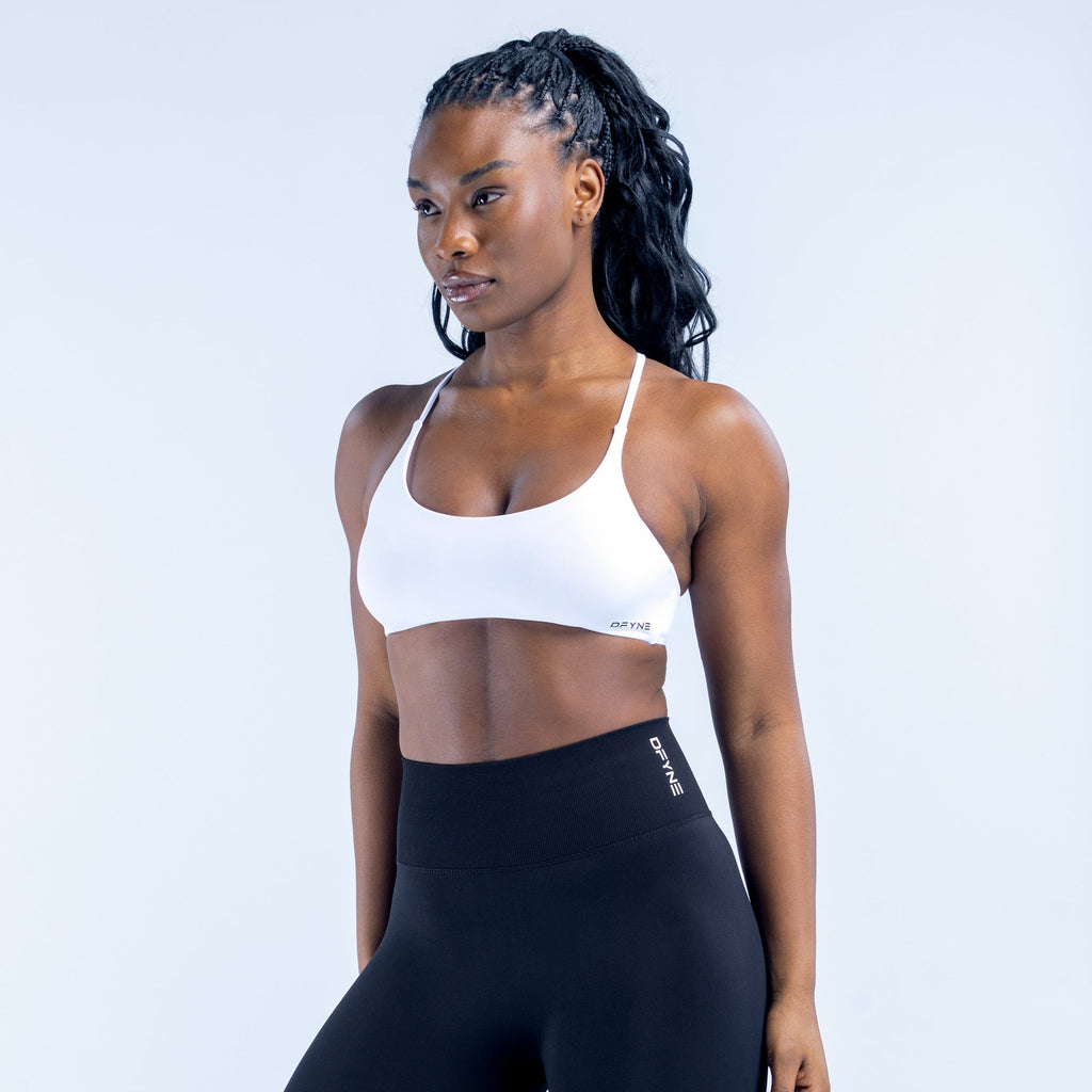 Dynamic Twist Back Bra Optic White