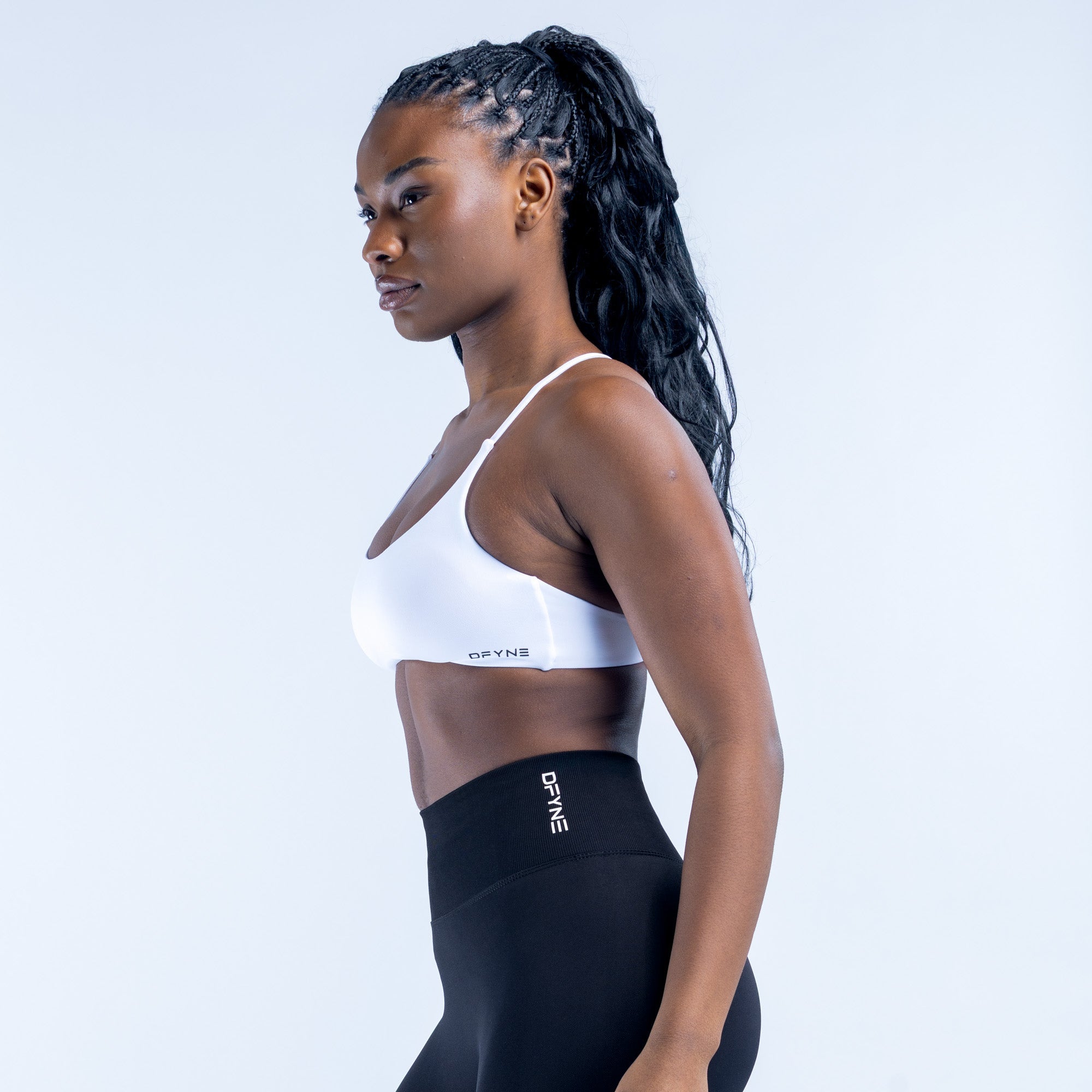 Dynamic Twist Back Bra Optic White