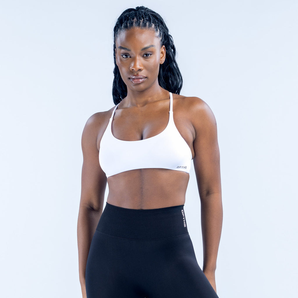Dynamic Twist Back Bra Optic White