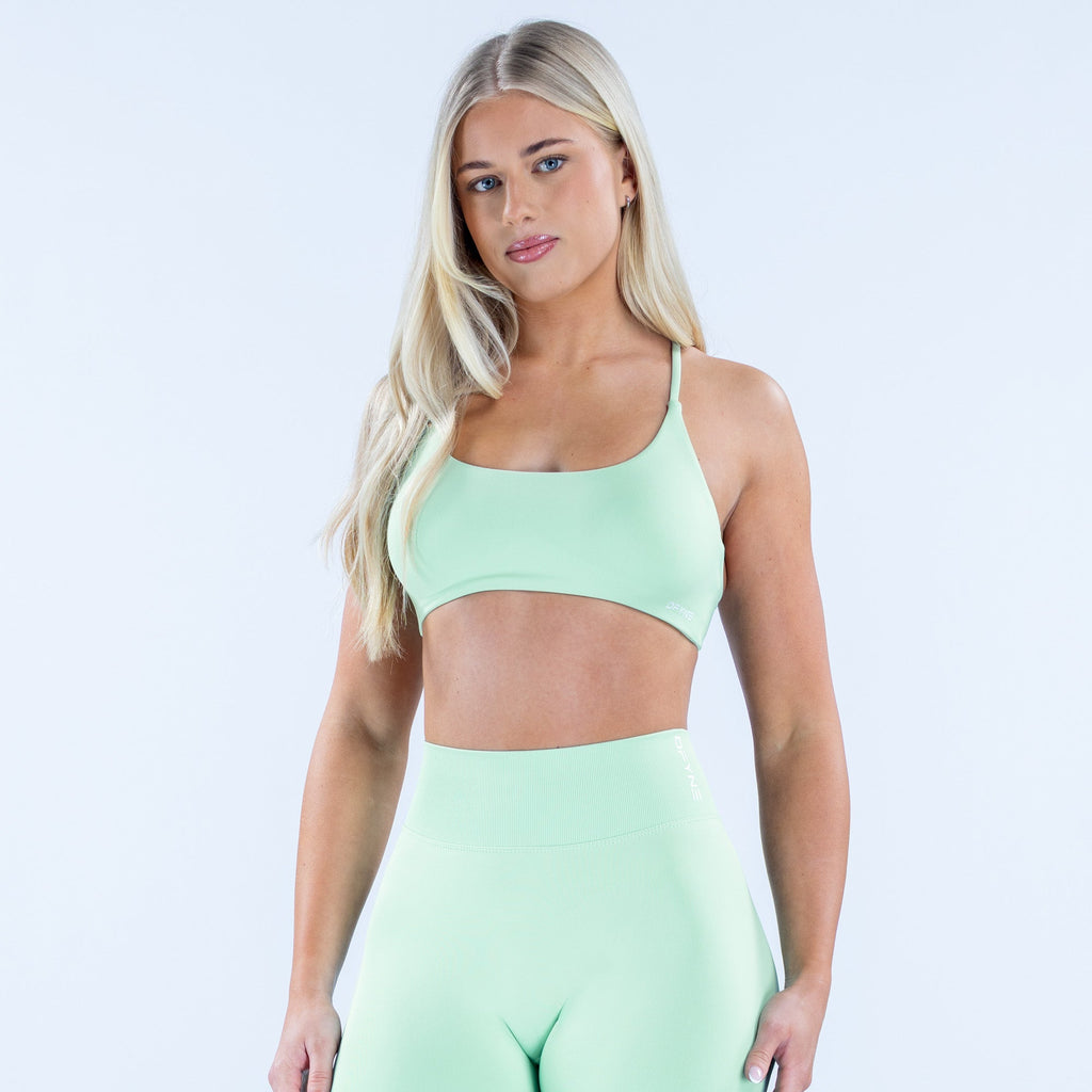 Dynamic Twist Back Bra Seaglass
