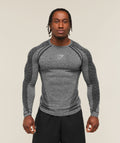 Devant Seamless Long Sleeve T-Shirt - Black