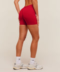 Lifting Dipped Waistband Shorts - Carmine Red