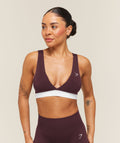 Everyday Seamless Contrast Bra - Cherry Purple