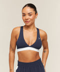 Everyday Seamless Contrast Bra - Heavy Blue