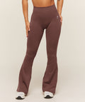 Everyday Seamless Flared Leggings - Espresso Brown