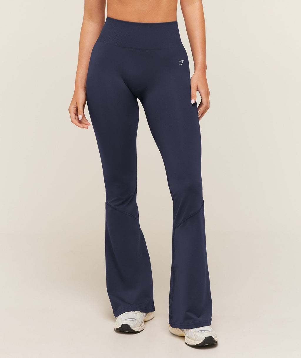Everyday Seamless Flared Leggings - Heavy Blue