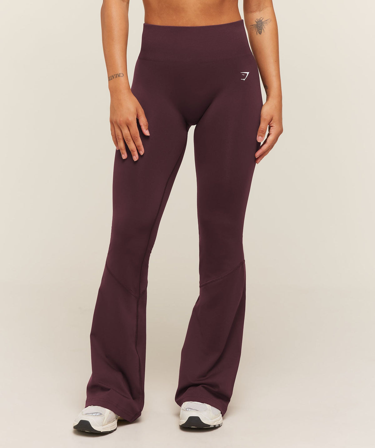 Everyday Seamless Flared Leggings - Cherry Purple