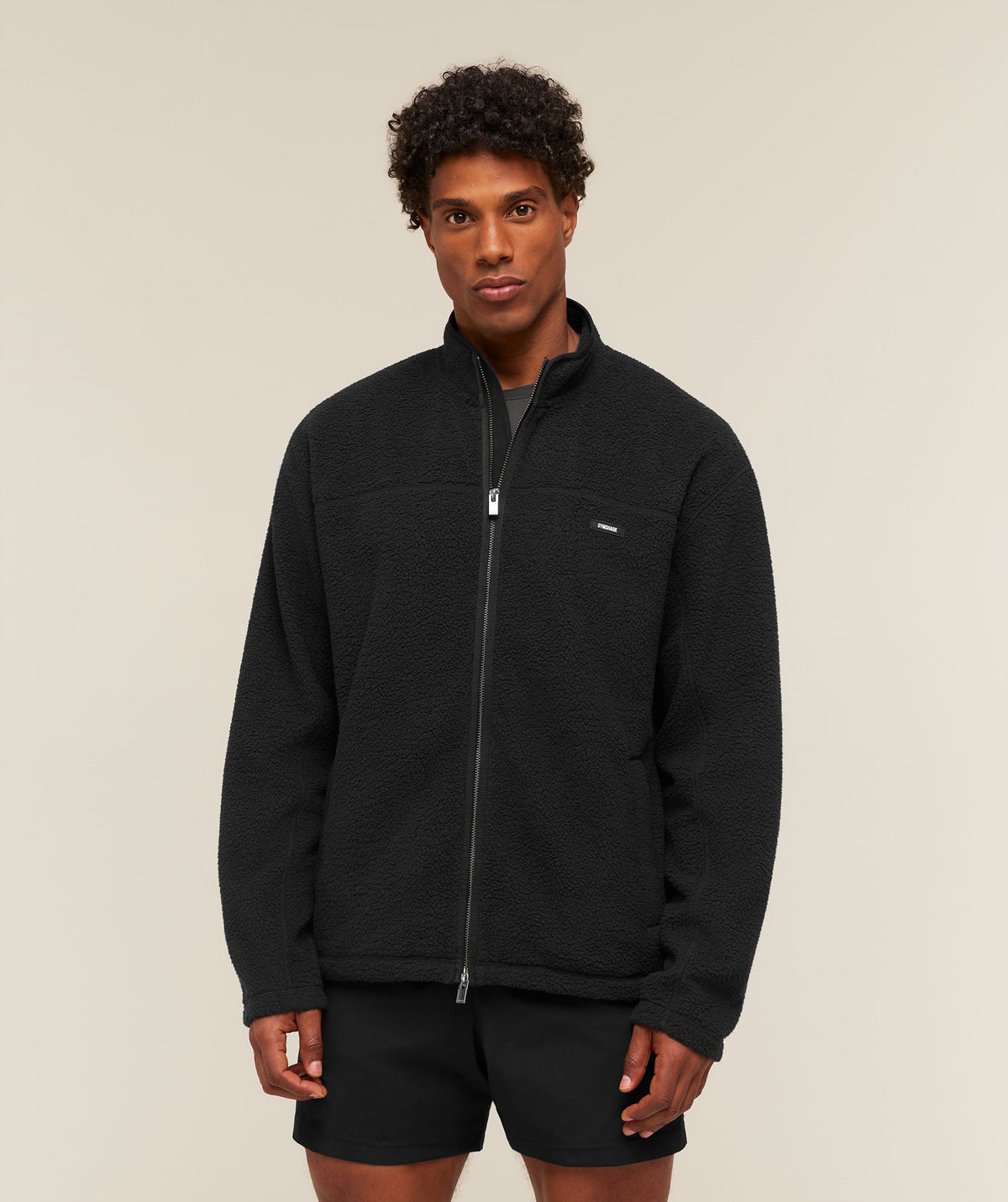 Fleece Zip Through Jacket - Black ;)