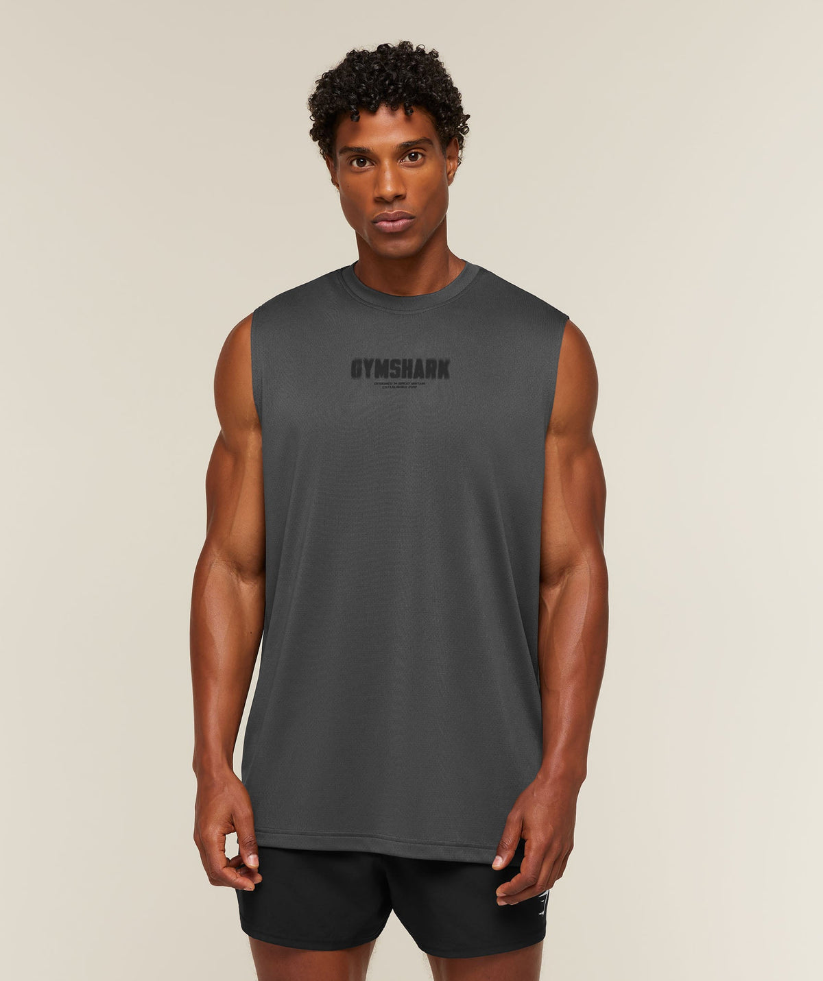 Motion Blur Graphic Tank - Onyx Grey ;)