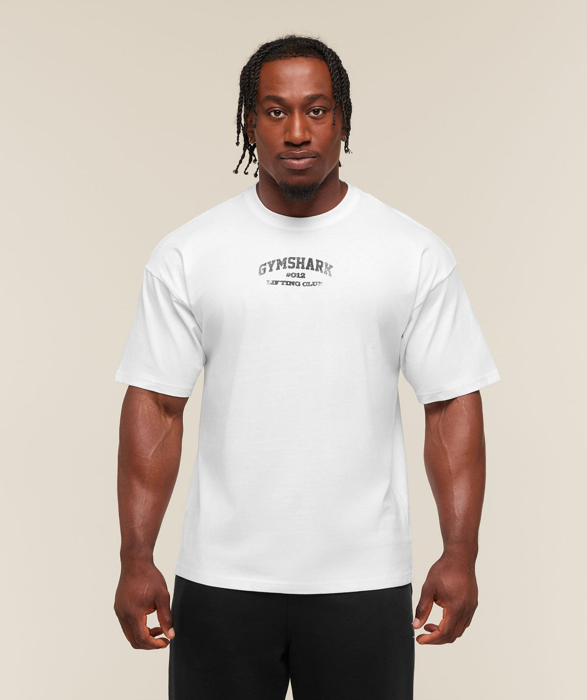 Faded Collegiate Graphic T-Shirt - White ;)