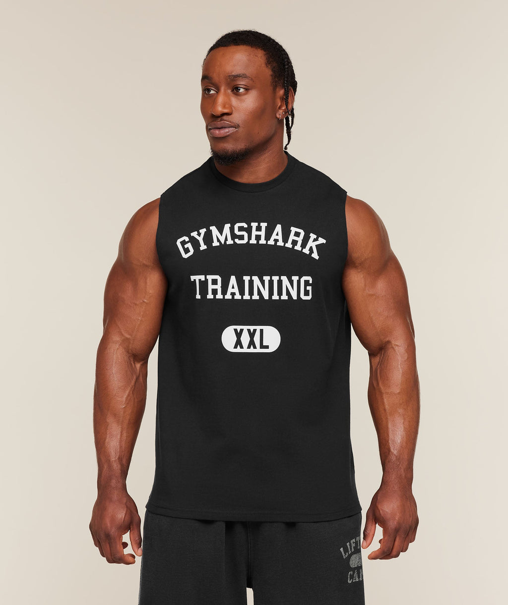 Gymshark Training Graphic Tank Negro - frente