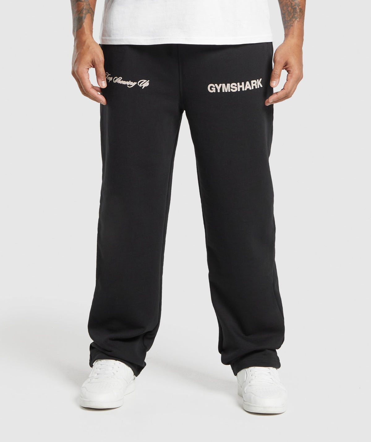 EST 2012 Straight Leg Joggers - Black ;)