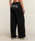 Chrome Graphic Wide Leg Sweatpants - Black ;)